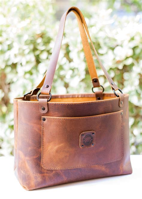 whitney leather tote bag